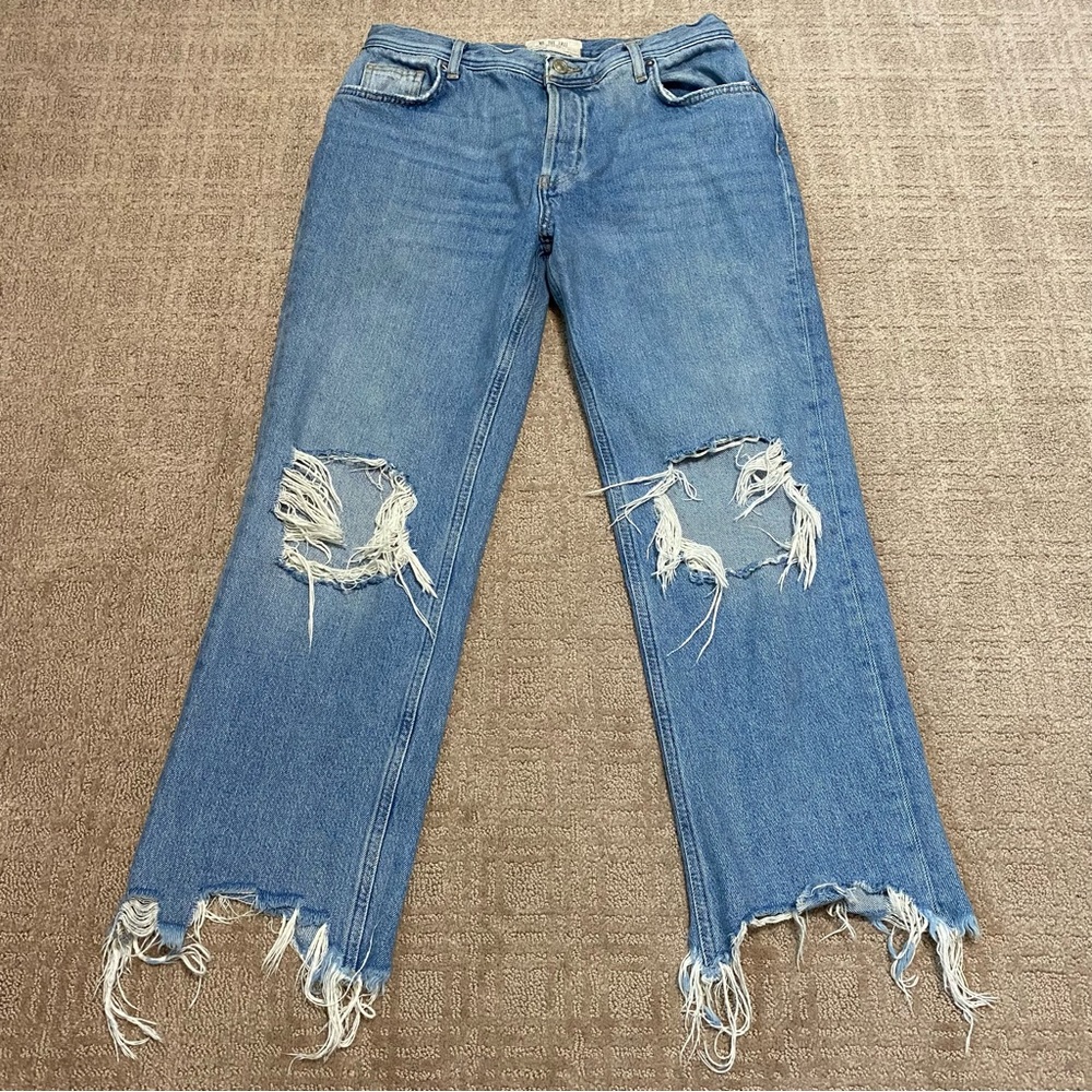 {We The Free | Free People} Distressed Maggie Jeans ~ Size 29 - Picture 4 of 16